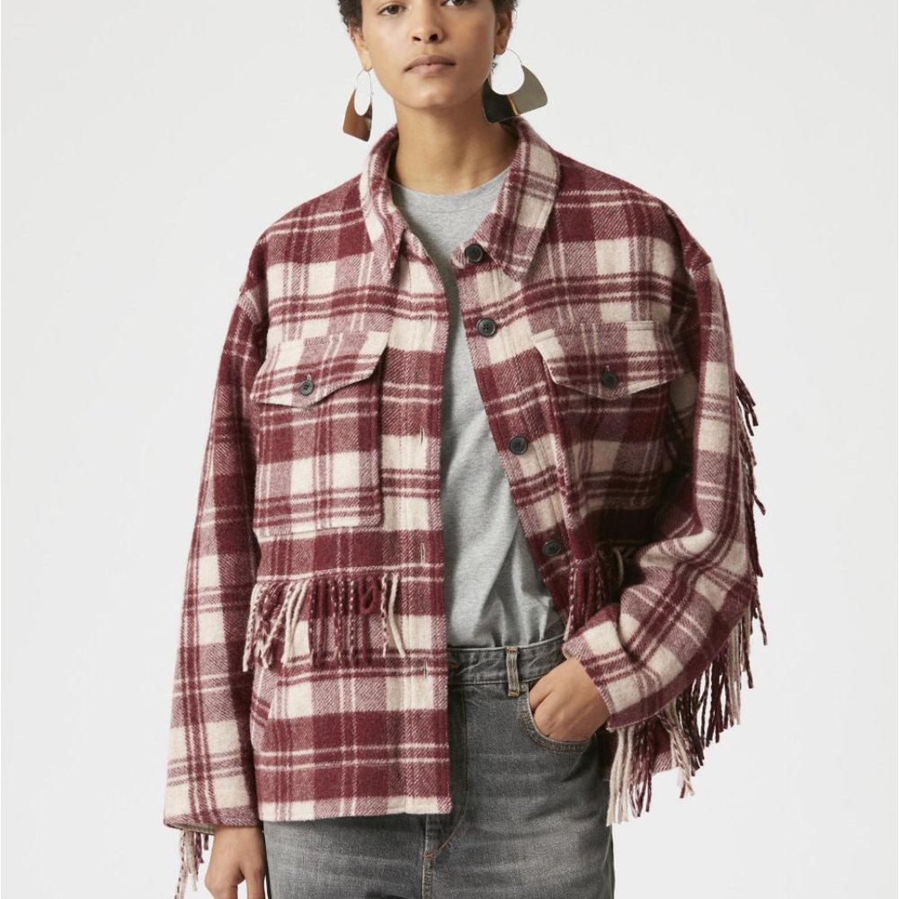 Isabel Marant Filora Plaid Jacket | size 34 / US 2 / oversized small